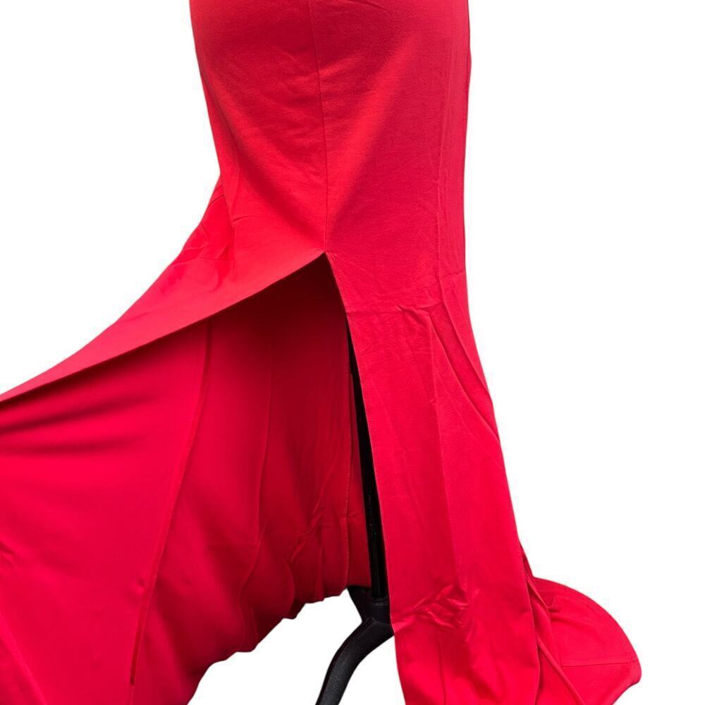 NWT Lovers Friends Rosa Gown Red Cutout Keyhole Halter Dress Floor Length Large - Picture 4 of 11